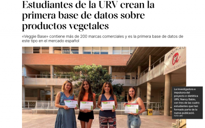 Estudiantes de la URV crean Veggie Base, la primera base de datos de productos vegetales en España
